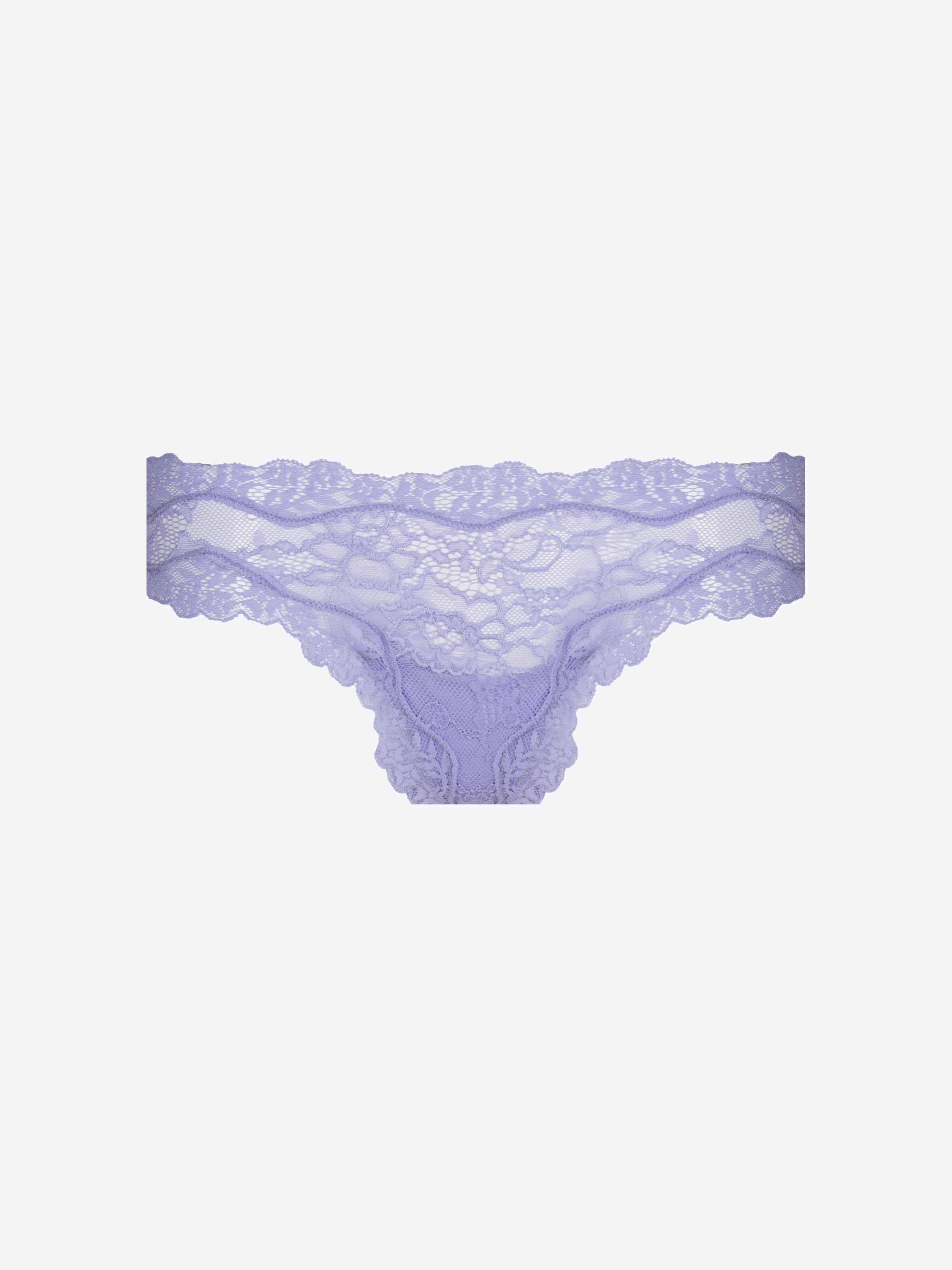 MELANIE Floral Printed Lace Thong Panties