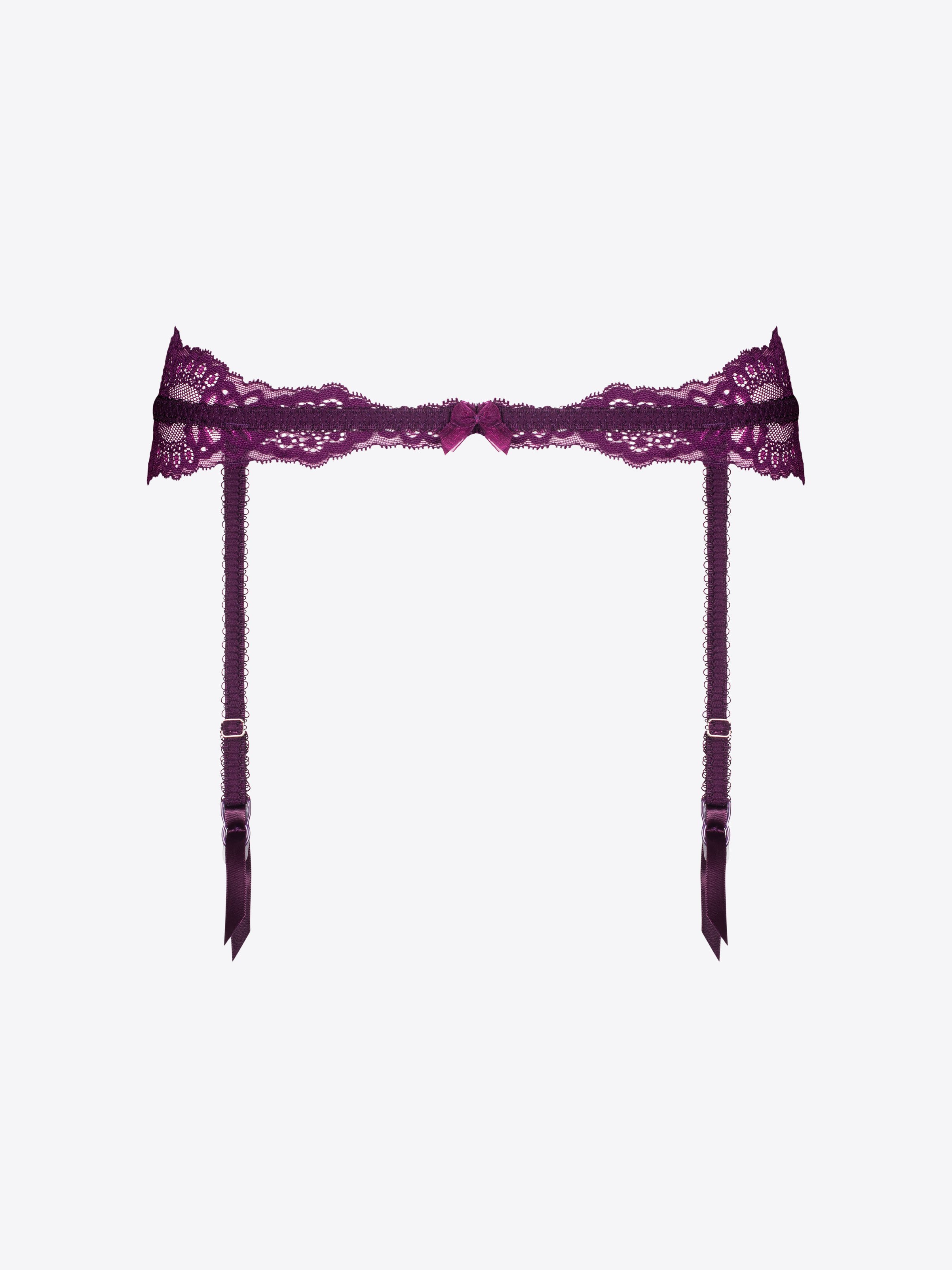 Eleanor Suspender - Purple Jade - $14.75 - CHANGE Lingerie