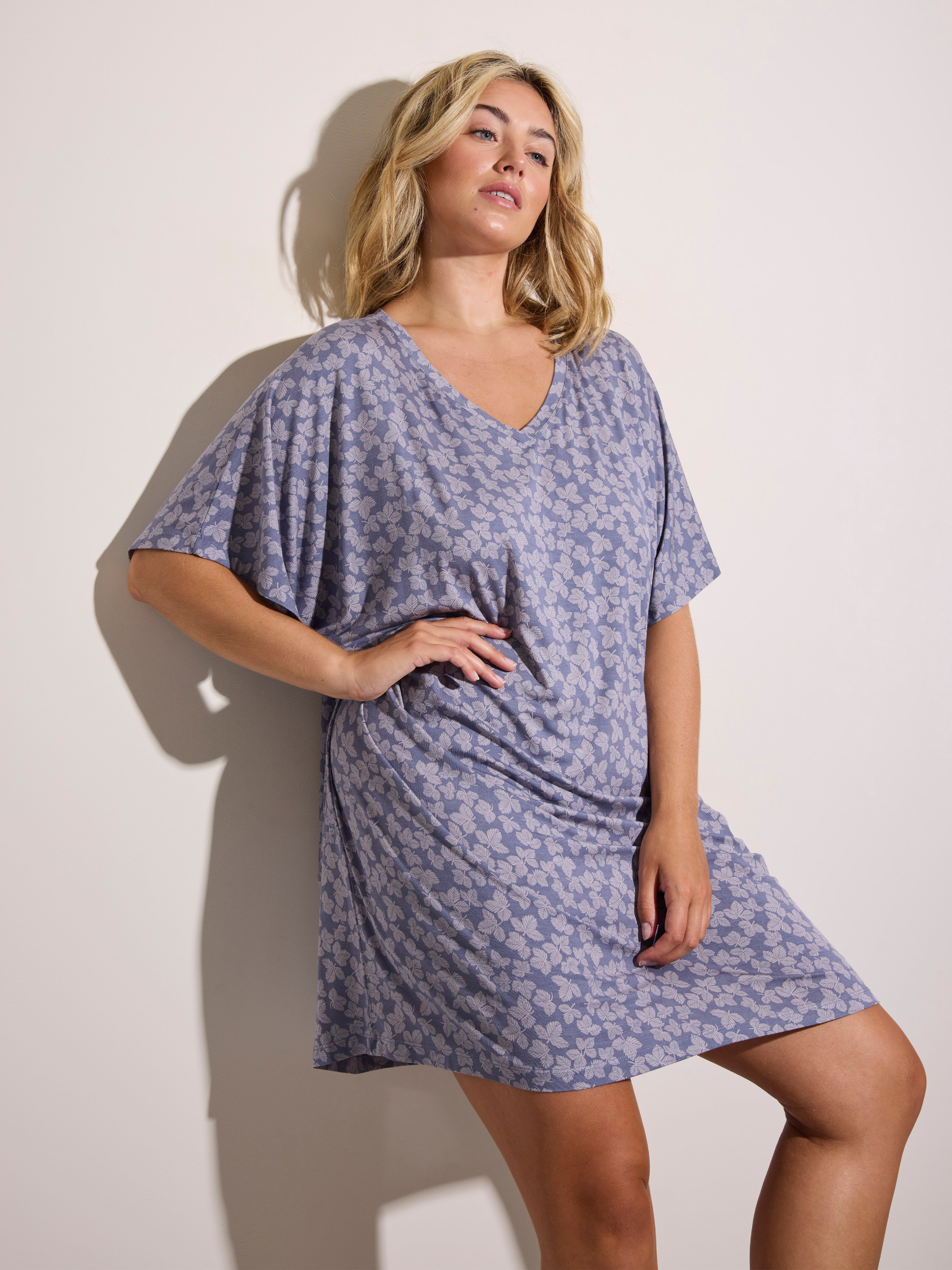 Lily Manches Courtes Chemise de nuit