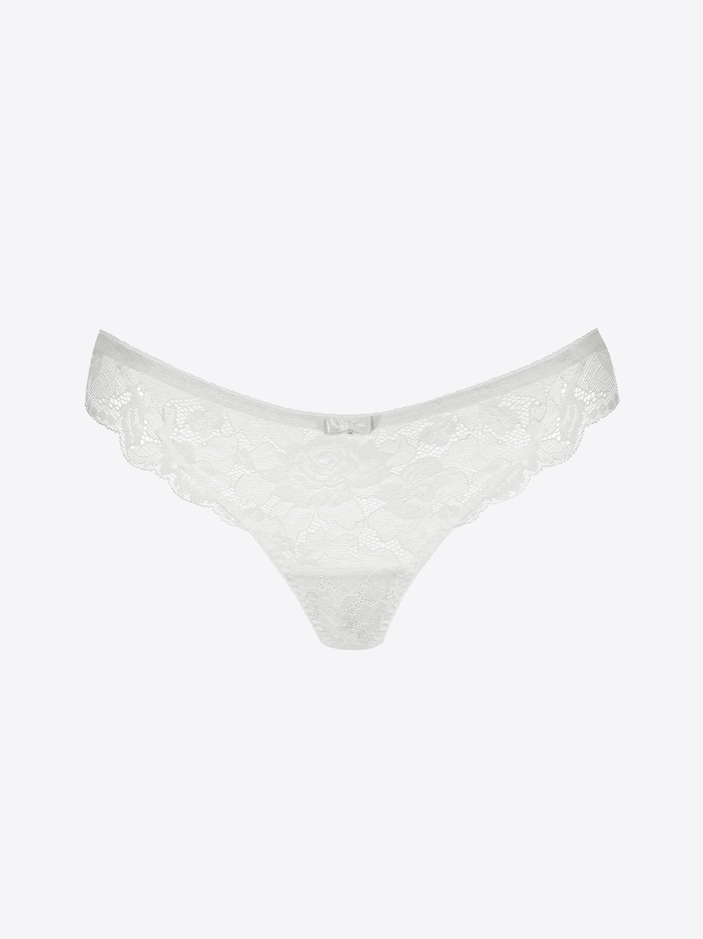 New Look lace thong in white